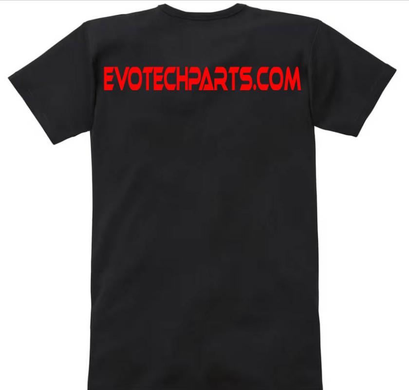 T-Shirt EVOTECHPARTS.COM - Schwarz